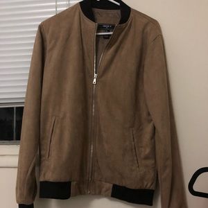 Suede Bomber Jacket
